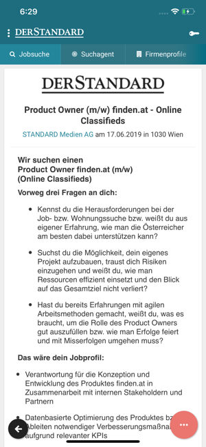 Jobs DER STANDARD(圖2)-速報App