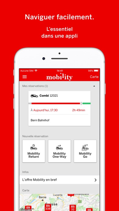 Screenshot #1 pour Mobility Suisse