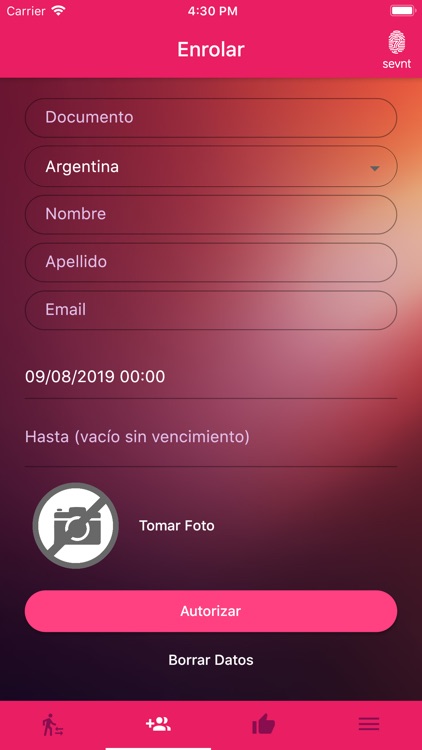 Sevnt App