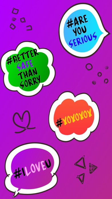 SayIT - funny hashtag stickers screenshot 2