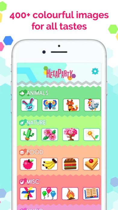 HexaParty - Hexel art for Kids screenshot 2