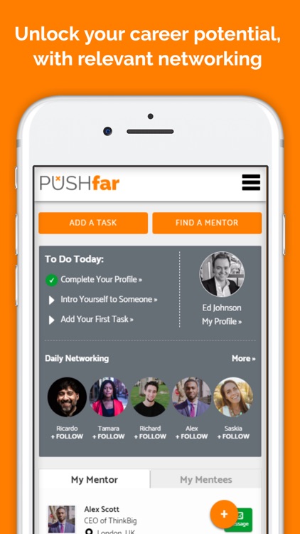PushFar - The Mentor Network