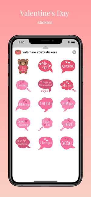 Valentines Day : love stickers