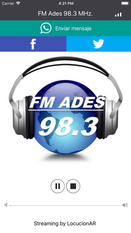 FM Ades 98.3 MHz.