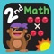 Built by an engineer mom to help her daughters understand and enjoy math, infinut Math 2nd Grade provides 50 lessons with 1000 interactive game-based exercises that teach math concepts to kids