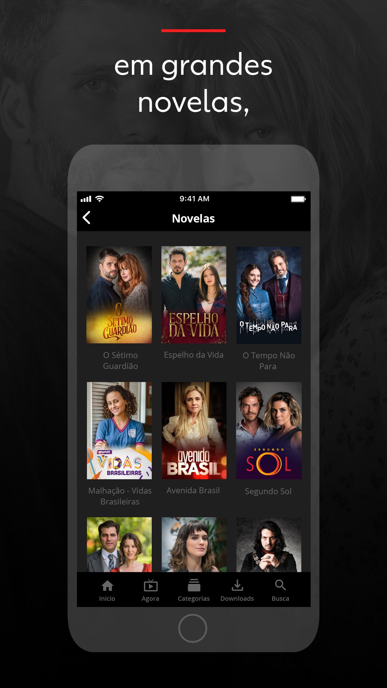 Screenshot do app Globoplay