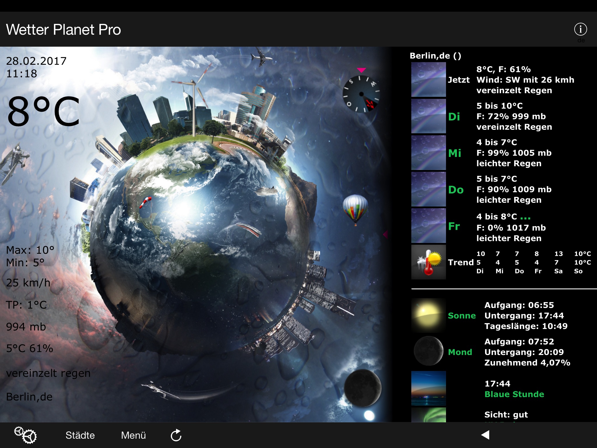 Weather Planet Pro screenshot 2