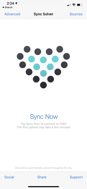 sync solver for fitbit