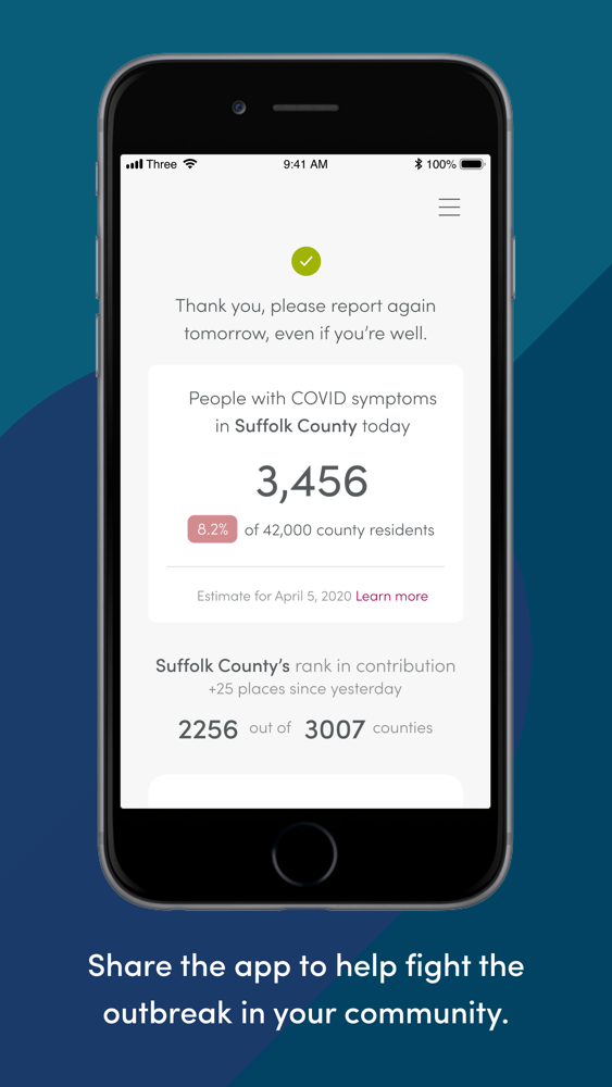 COVID Symptom Study App for iPhone - Free Download COVID ...