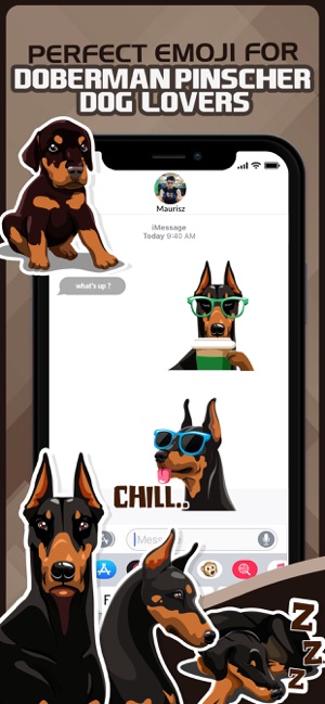 Doberman Pinscher Dog Emoji(圖1)-速報App