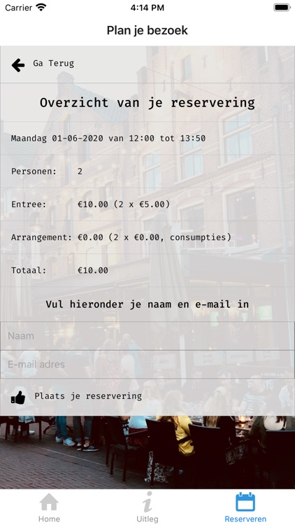 Sportsbar 't Huys Kroegplanner screenshot-5