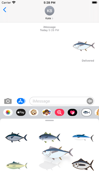 お魚さんのステッカーのスクリーンショット3 お魚さんのステッカーのスクリーンショット3