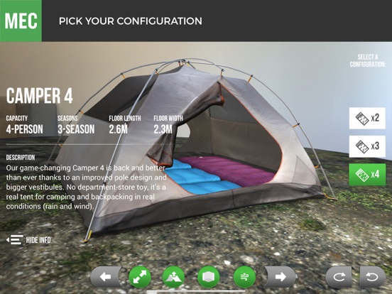 MEC AR Tent Viewer screenshot 2