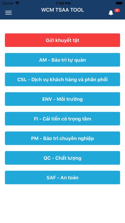 WCM TSAA TOOL FOR TEST