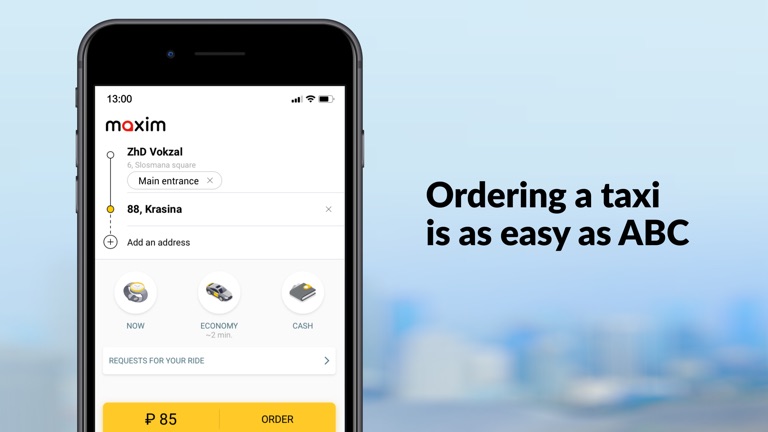 【图】maxim — order taxi & delivery(截图2) 【图】maxim — order taxi & delivery(截图2)