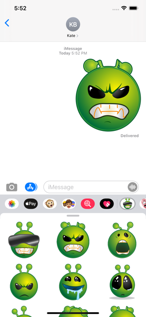 Alien Emoji Sticker-Pack