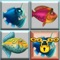 Match 3 puzzle game with beautiful fish in the ocean