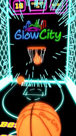 Game screenshot GlowCity - ArcadeBasketBall hack