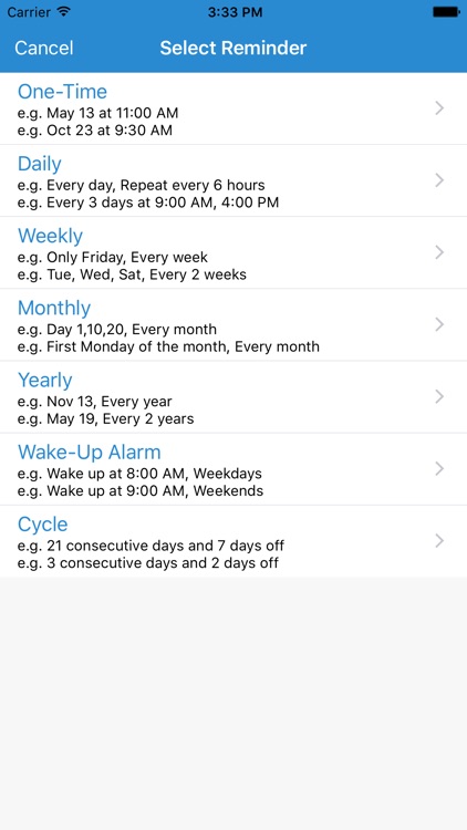 Reminder, Reminders with Voice