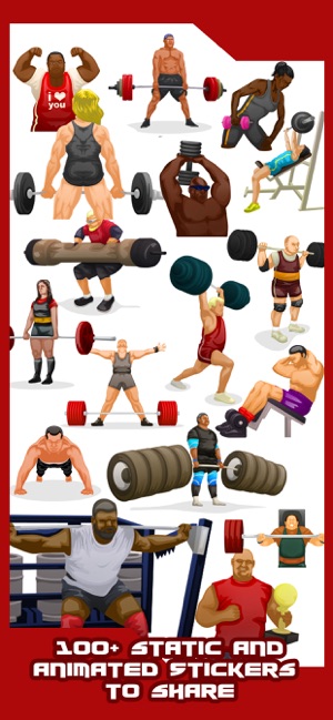 Powerlifting Emoji Stickers(圖3)-速報App