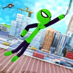 Araña Stickman Cuerda Héroe