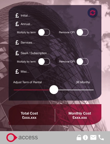 Access Calc - náhled