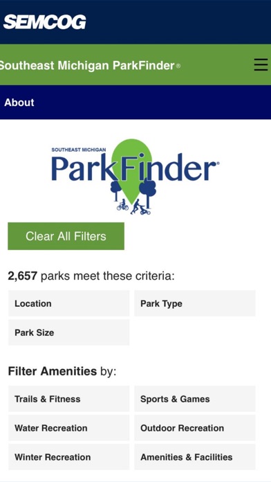 Southeast Michigan ParkFinder screenshot 3