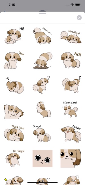 Shih Tzu Dog ShihMoji Sticker