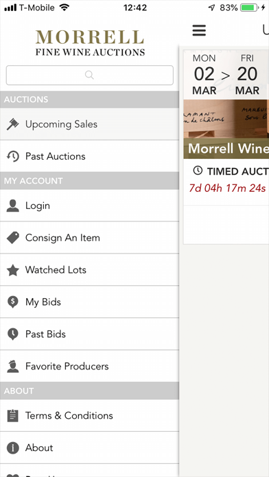Morrell Fine Wine Auctions screenshot 4