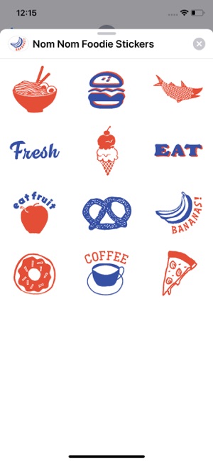 Nom Nom Foodie Stickers(圖1)-速報App