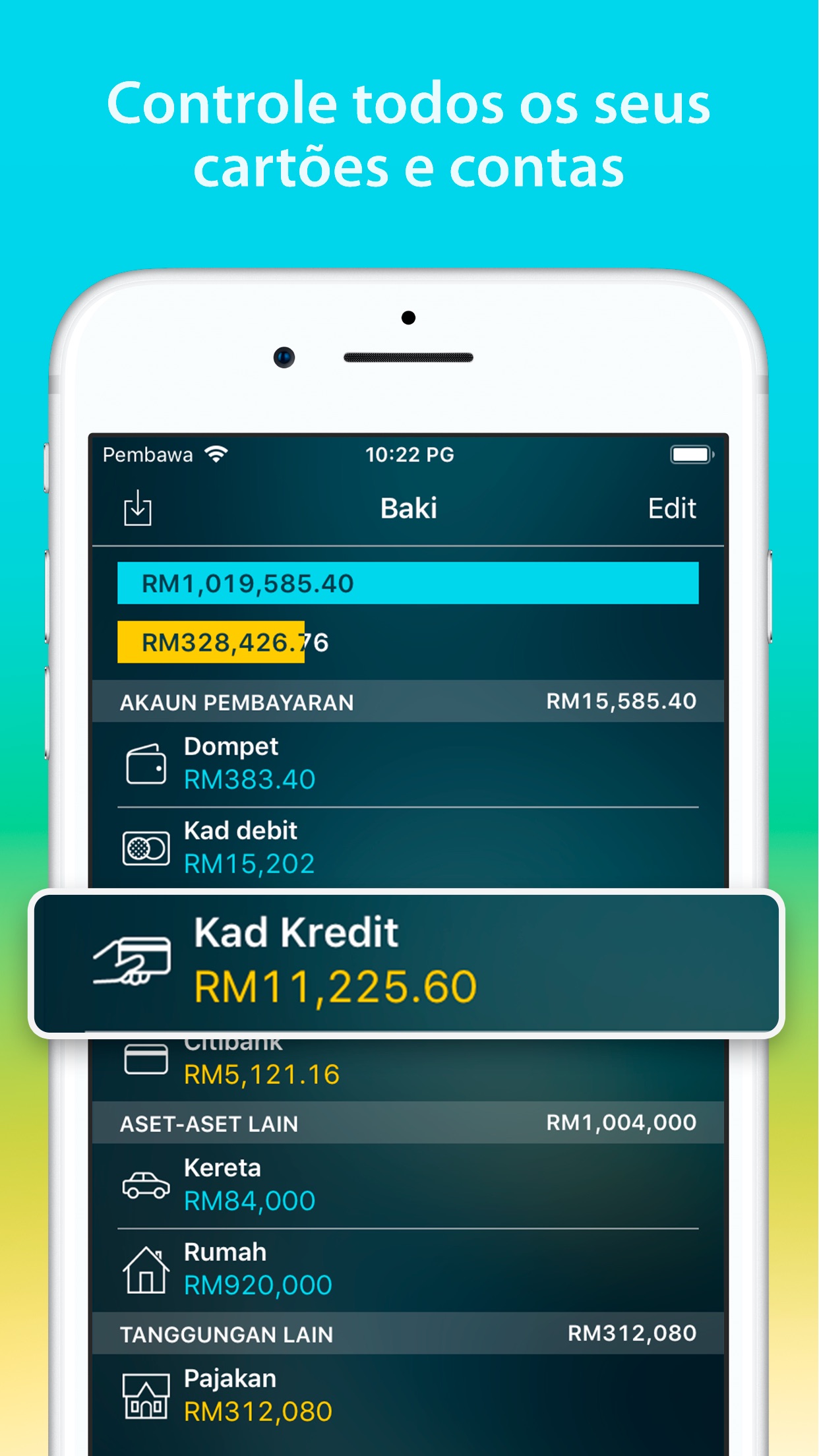 Screenshot do app Money Pro: Finanças Pessoais