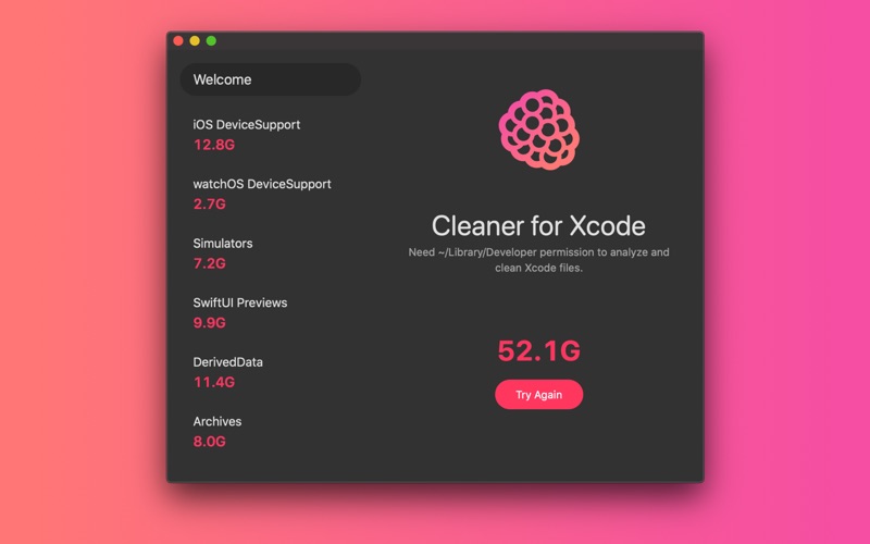 Cleaner for Xcode