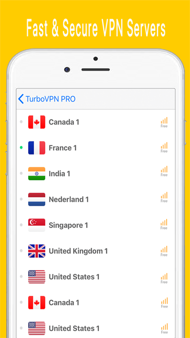 Turbo VPN PRO-Hot Secure proxy screenshot 3
