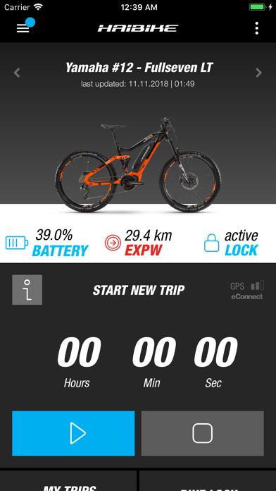 Haibike eConnect screenshot 2