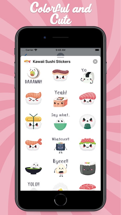 Kawaii Sushi Stickers