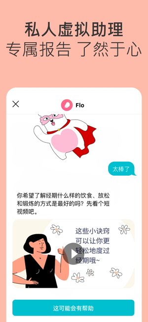 Flo健康: 小月經日曆日記, 排卵期計算器 & 安全期(圖5)-速報App