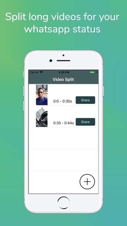 VideoSplit for social media