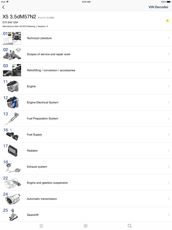 Car parts for BMW diagrams screenshot 2