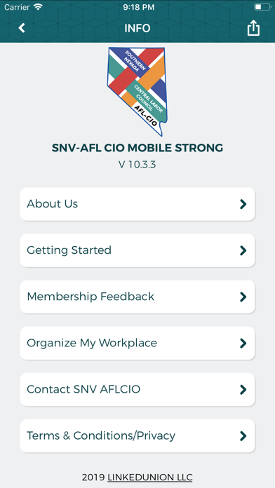 SNV AFL-CIO screenshot 4