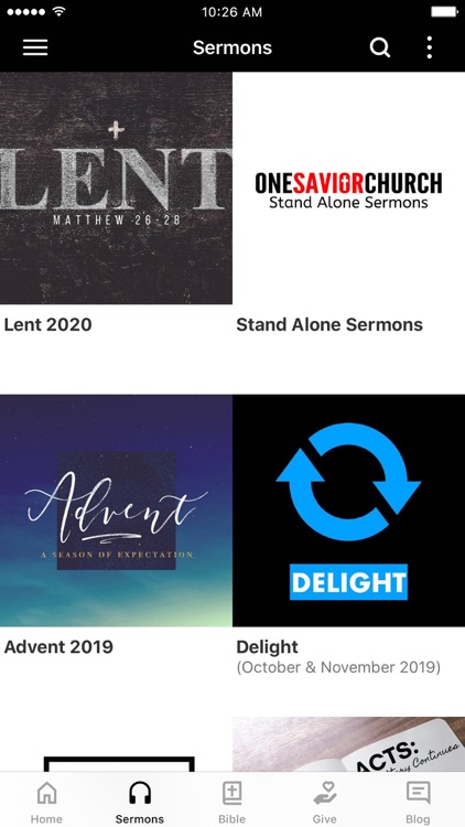 One Savior Church App
