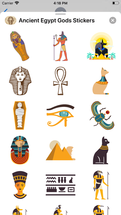 Ancient Egypt Gods Stickers screenshot 2