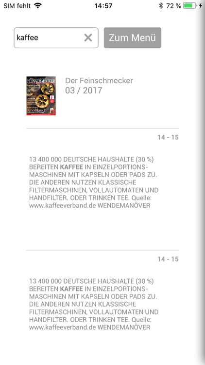 DER FEINSCHMECKER
