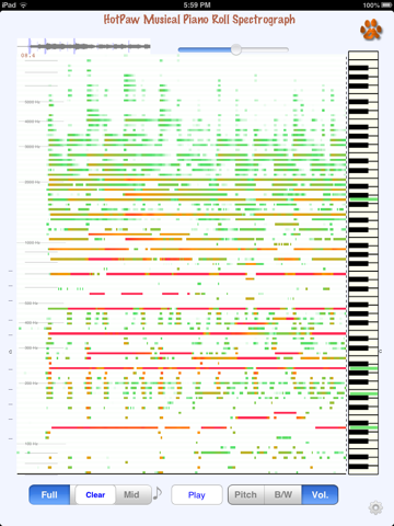 Music Spectrograph - náhled