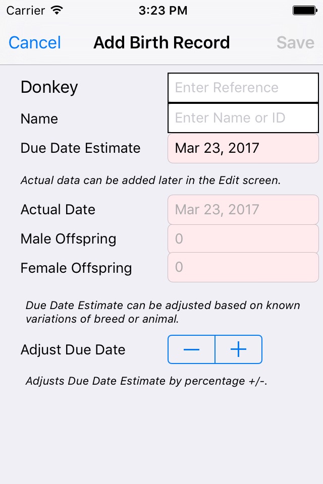 Gestation Table Calculator screenshot 3