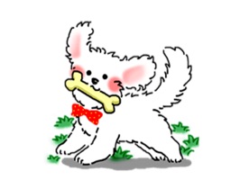 Cute Maltese Puppy Sticker