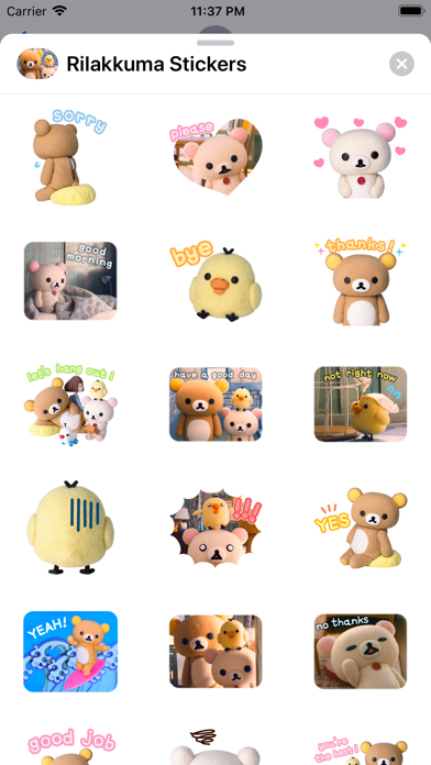 Rilakkuma and Kaoru Stickers screenshot 3