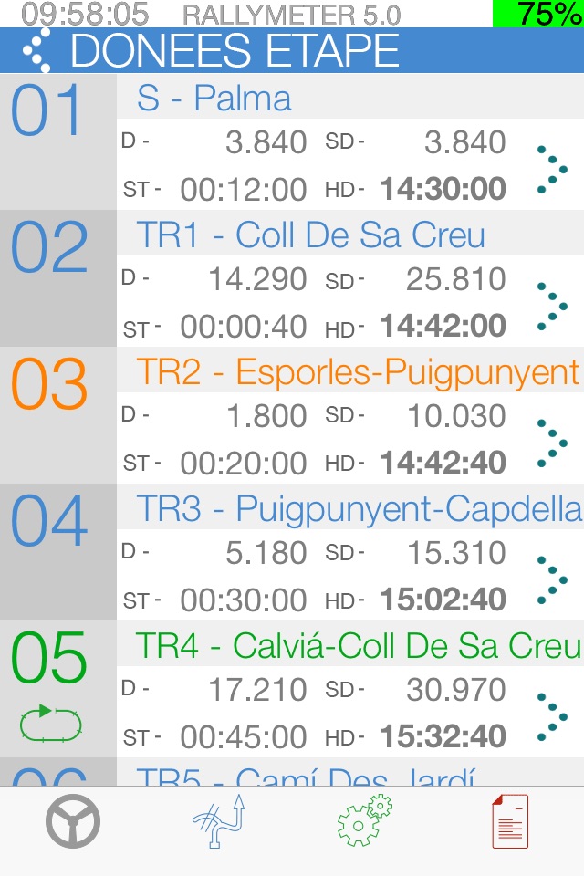 Rallymeter Basic TSD screenshot 3