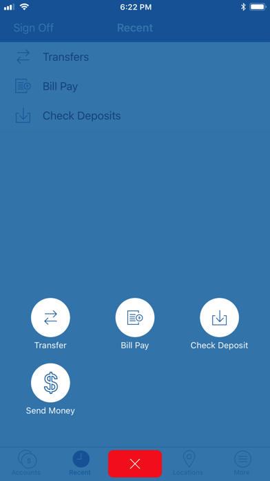 Zions Bank Mobile Banking Screenshot on iOS