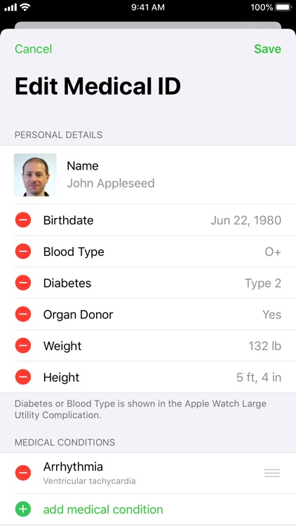 Medical ID Record