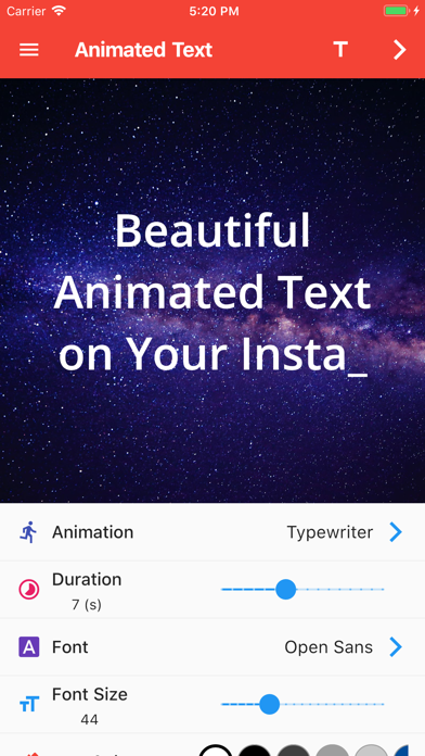 Animated Text for Instagram screenshot 2